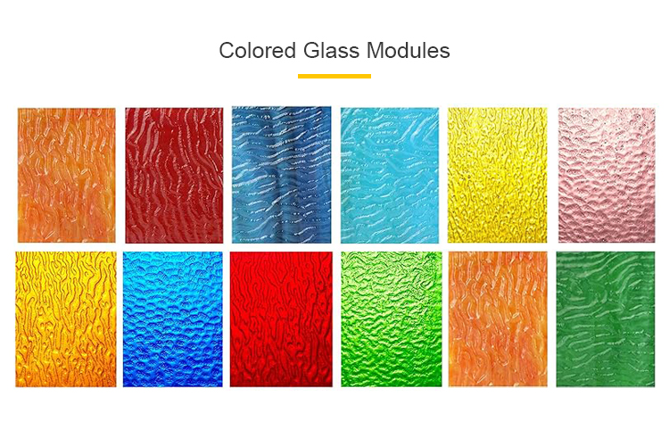 7 - Colored glass modules 7 - وحدات الزجاج الملون