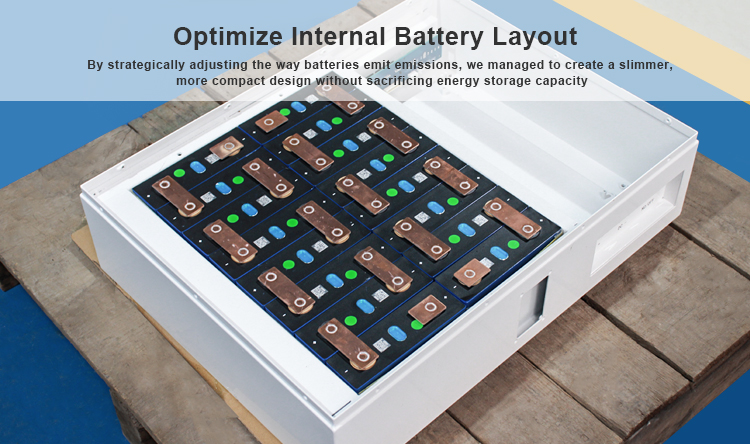 4 - Wall mounted Lifepo4 lithium battery-Optimized Internal Battery Layout 4 - بطارية ليثيوم Lifepo4 مثبتة على الحائط - تخطيط البطارية الداخلي الأمثل