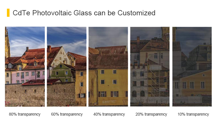 1 - Our CdTe photovoltaic glass can be customized to fit your prefered system of mounting fixation to the wall. 1 - يمكن تخصيص الزجاج الكهروضوئي CdTe الخاص بنا ليناسب نظام التثبيت المفضل لديك على الحائط.