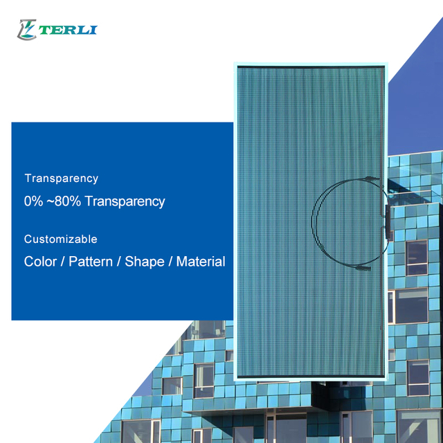 نظام الحائط الساتر BIPV CdTe الجدار الساتر الزجاجي الكهروضوئي الشمسي