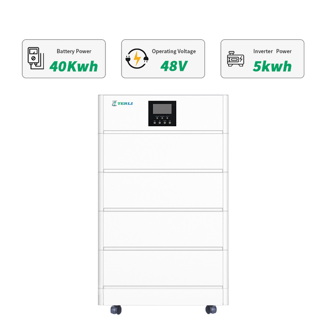 Terli 48V 40kwh نظام تخزين الطاقة المنزلي الكل في واحد