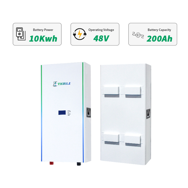 بطارية تخزين الطاقة الشمسية Terli Wall Mount 51.2V 200ah 10kw